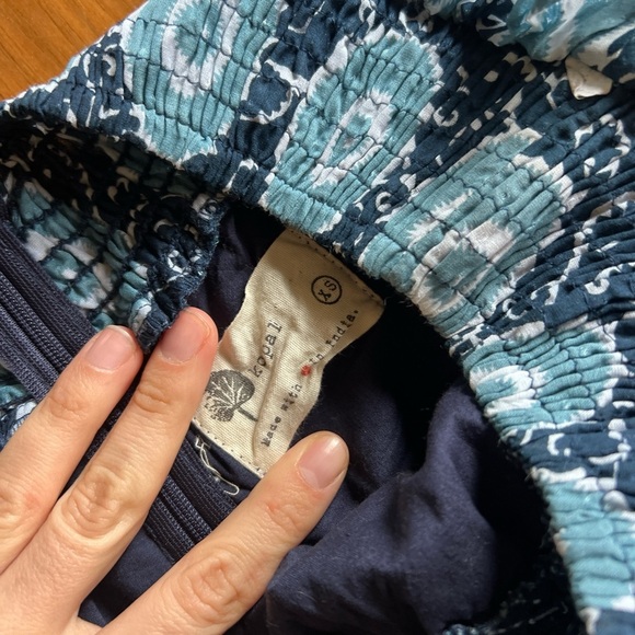 Anthropologie Kopal ruffled flared off shoulder jumpsuit - Picture 6 of 6